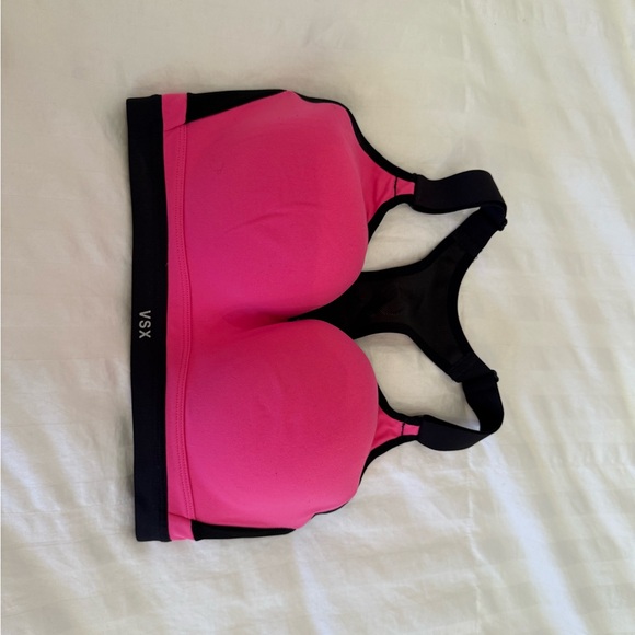 VSX Other - VSX Vibrant Pink & Black Cup-Sized Sports Bra